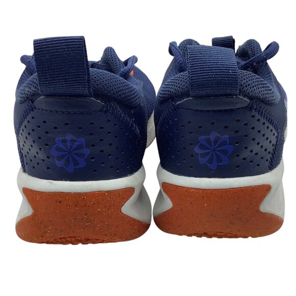 Nike Omni Multi-Court Athletic Shoe DM9021-400 US Youth 5 Navy Blue Orange - Picture 4 of 6
